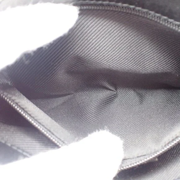 GUCCI Logo GG Pattern Waist Mini Bum Bag Canvas Leather Black SHW Italy 36KC367 - Picture 10 of 15